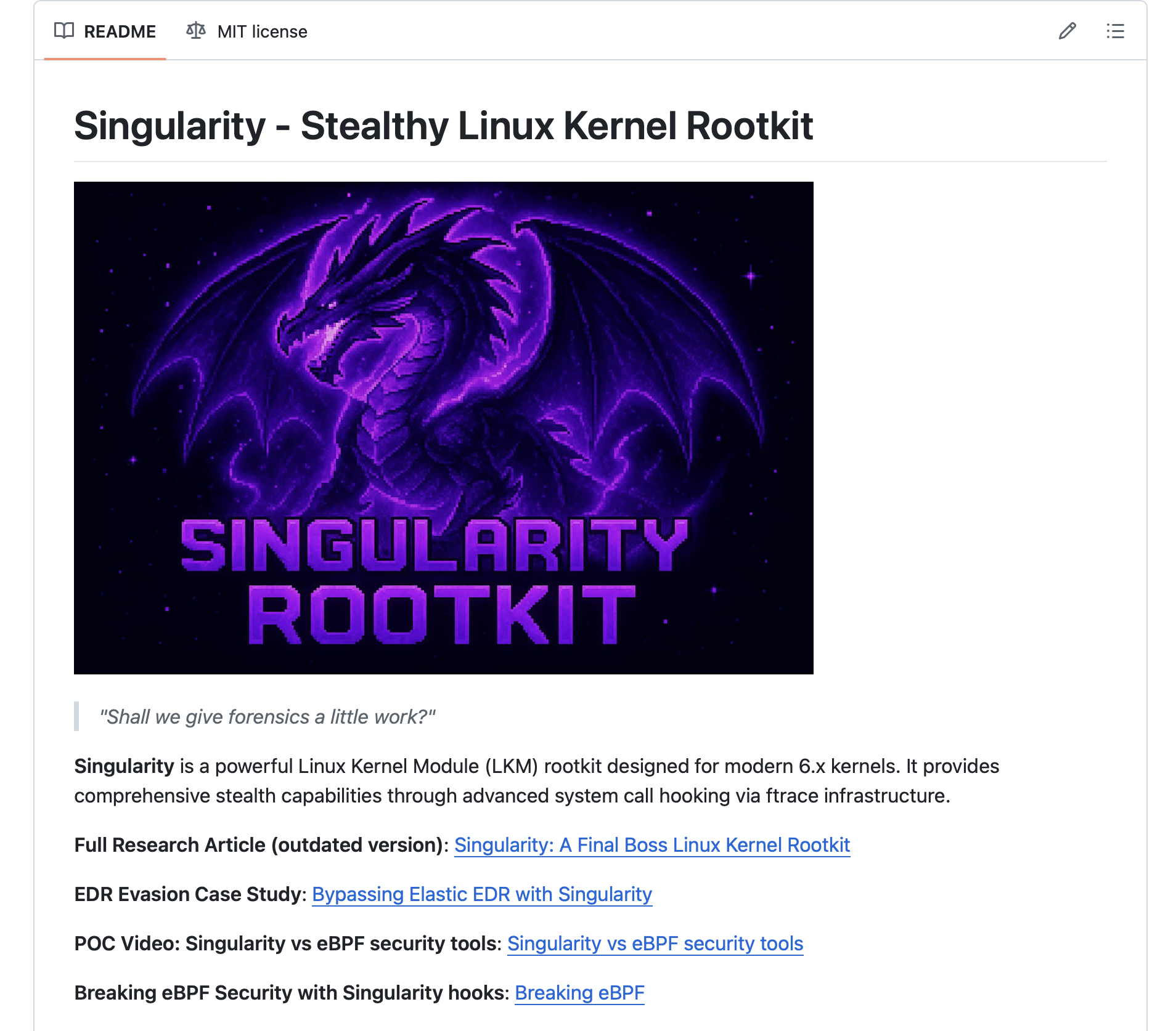 singularity project